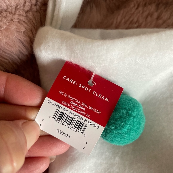 TARGET WONDERSHOP COLORFUL POM POM FLEECE CHRISTMAS STOCKING NWT - Picture 6 of 11